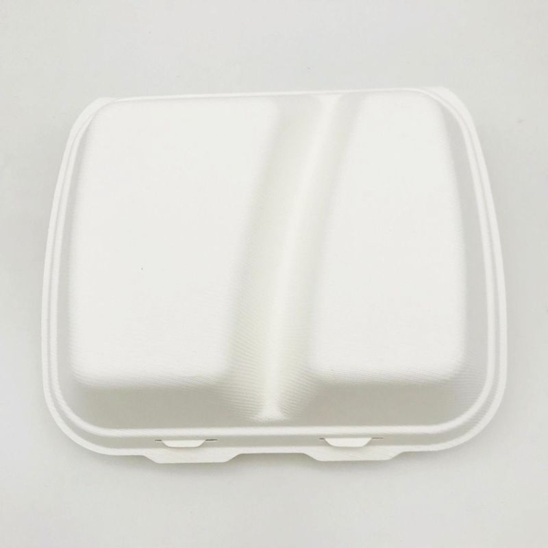 Food Containers 100% Biodegradable Sugarcane Bagasse Lunch Box