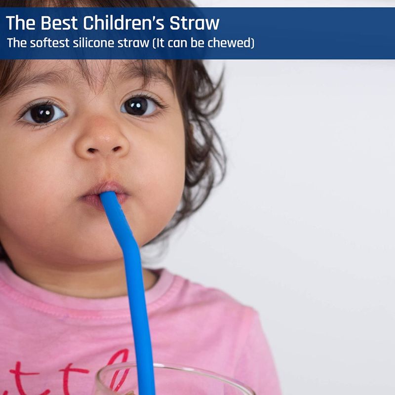 Reusable Silicone Drinking Straws Drinking Straws & Metal Stainless Steel Straws Bundle