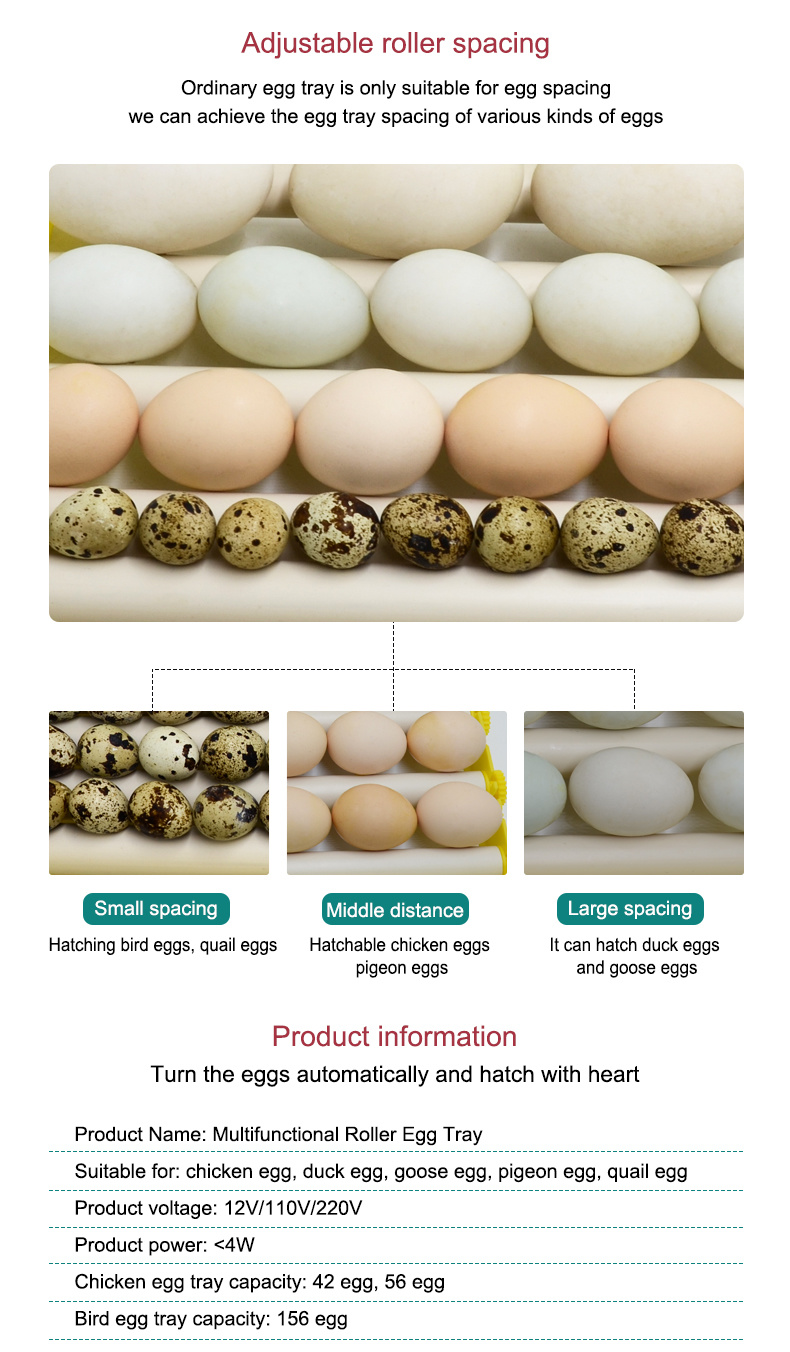 Hot Sale Automatic Chicken Egg Incubator Roller Egg Tray