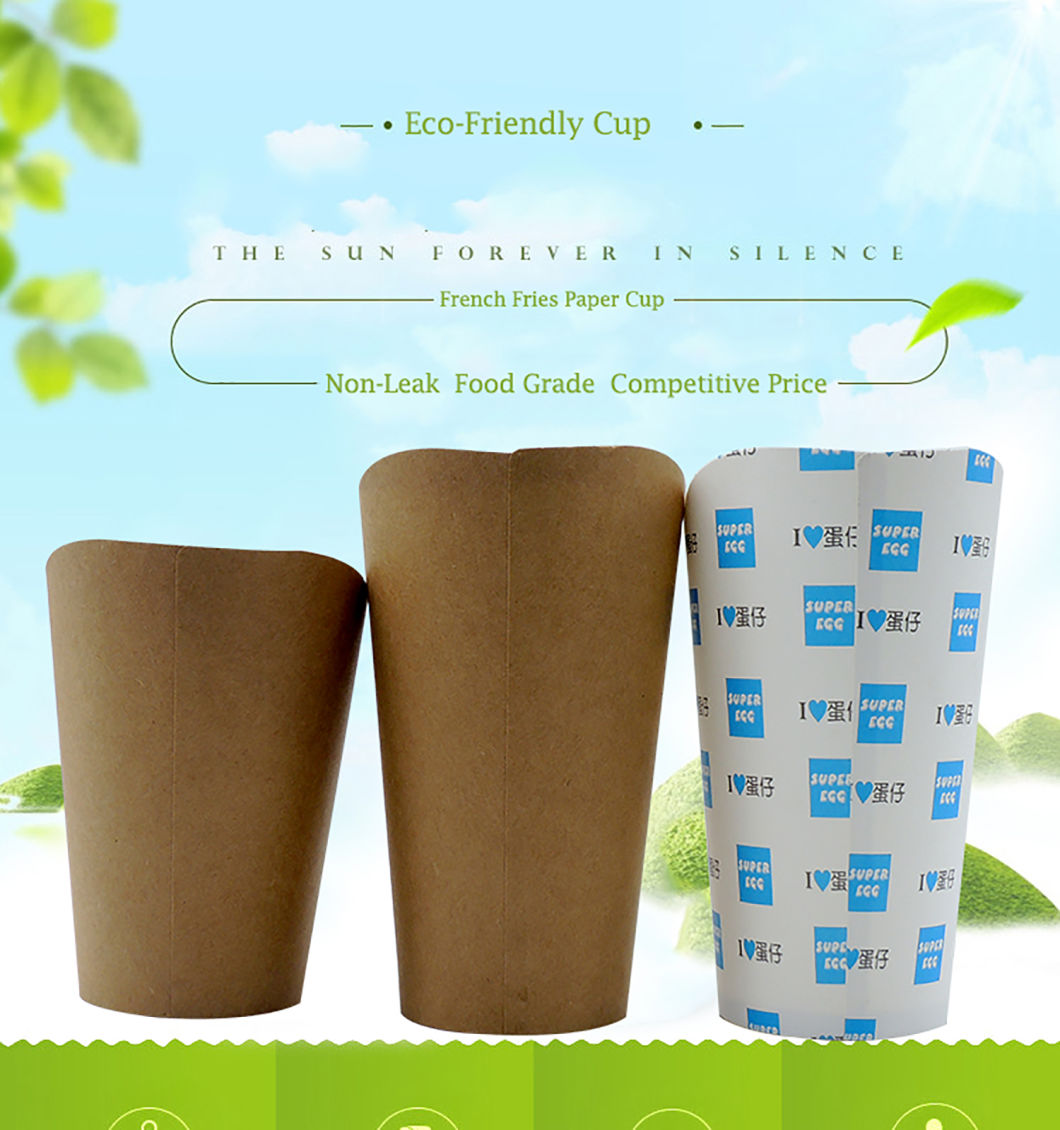 French Fries Cups Paper Paper Biodegradable Paper Cups