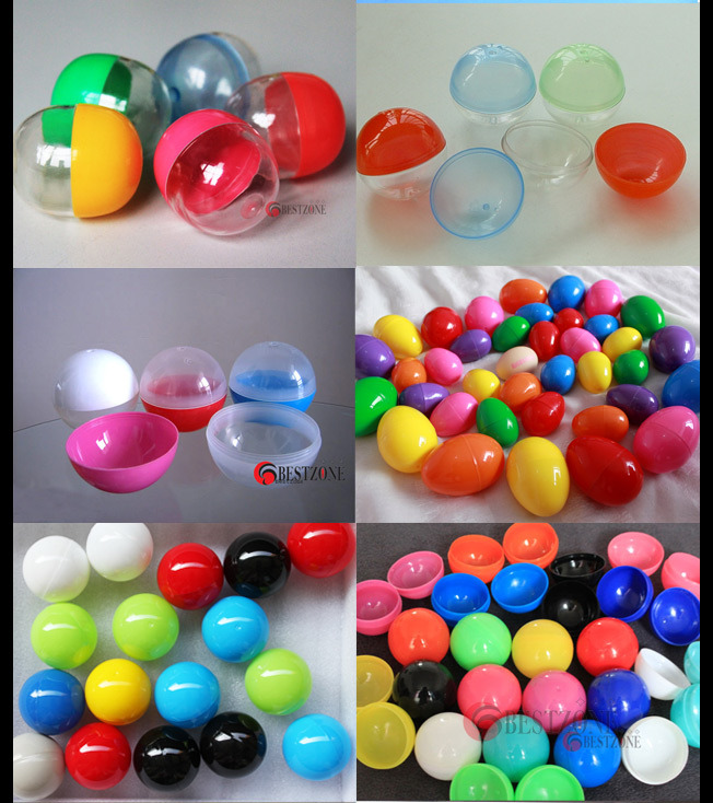 Plastic Toy Capsule Easter Eggs for Candy or Toy