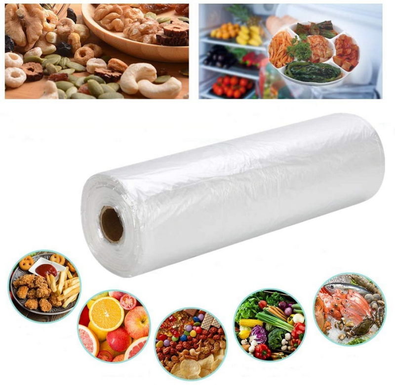 Clear Food Bag Plastic Packaging Bag on Roll