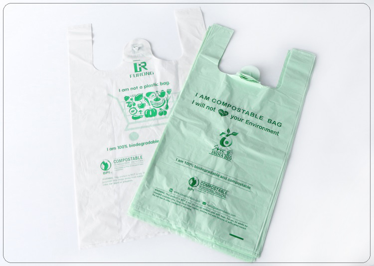 Wholesale 100% Biodegradable Plastic Bag Biodegradable Shopping Compostable Garbage Bag Corn Starch Bags Pbat/PLA Bolsas Biodegradables