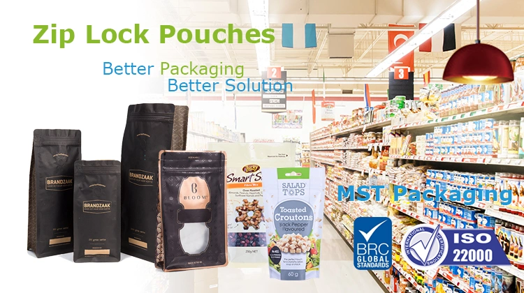 High Quality Tea Packaging Bag Zip Lock Plastic Small Ziplock Bags