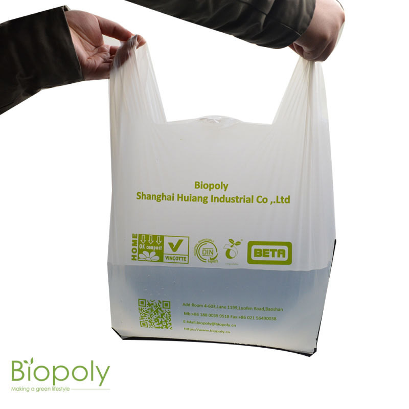100% Biodegradable Plastic Bags for Shopping Bag, Trash Bag