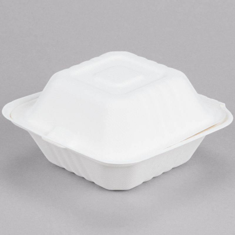 Eco-Friendly Sugarcane Bagasse Clamshell Food Container