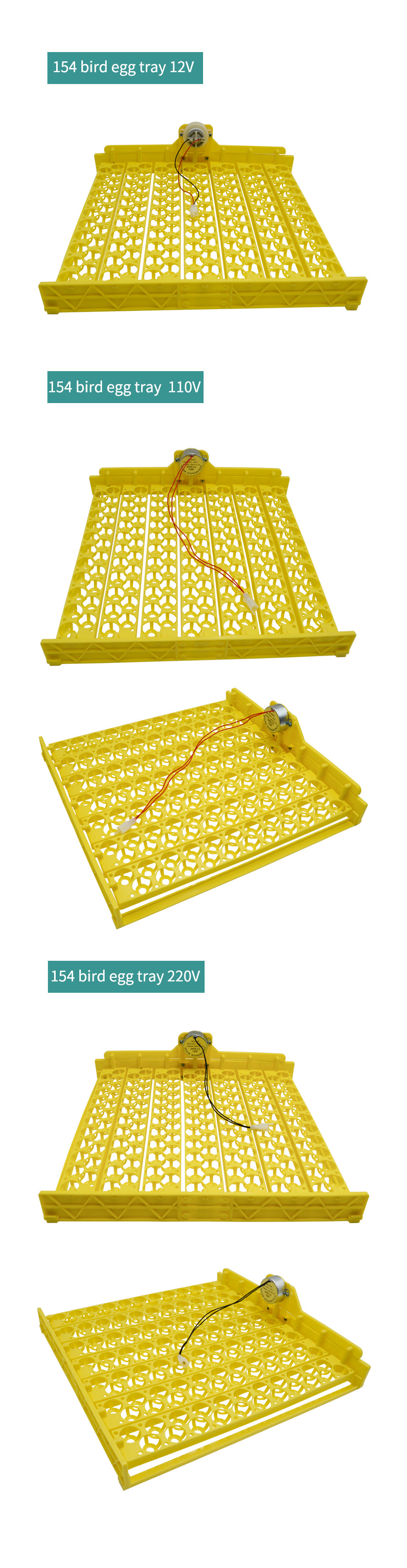 Huatuo Egg Tray Plastic Incubator Bird Egg Plate Removable Automatic Incubator Egg Tray