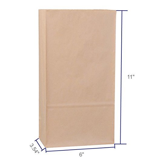 Paper Lunch Bags Durable White Kraft Paper Bags
