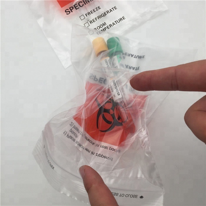 Bio-Hazard Use Plastic Bags 6''x9''
