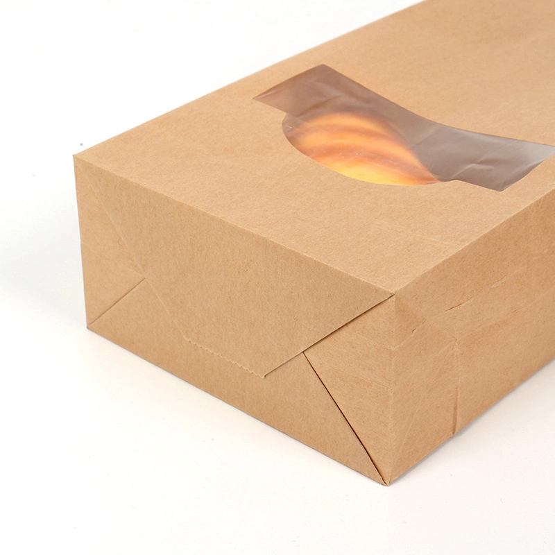 Food Grade Kraft Paper Pouches Hot Sale Food Bag with Window