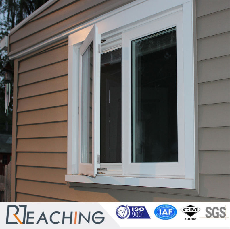 Conch Brand UPVC/PVC Profile Sliding Window Plastic Glass Window