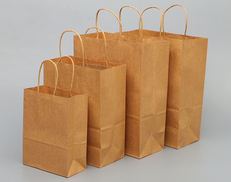 Food Grade Kraft Paper Bag Recycled Brown Paper Bag Promotional Bag