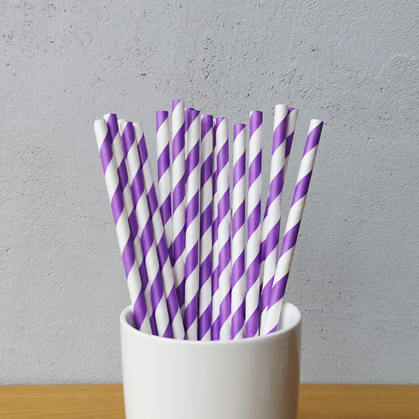 China Popular Colorful Biodegradable Drinking Paper Straws