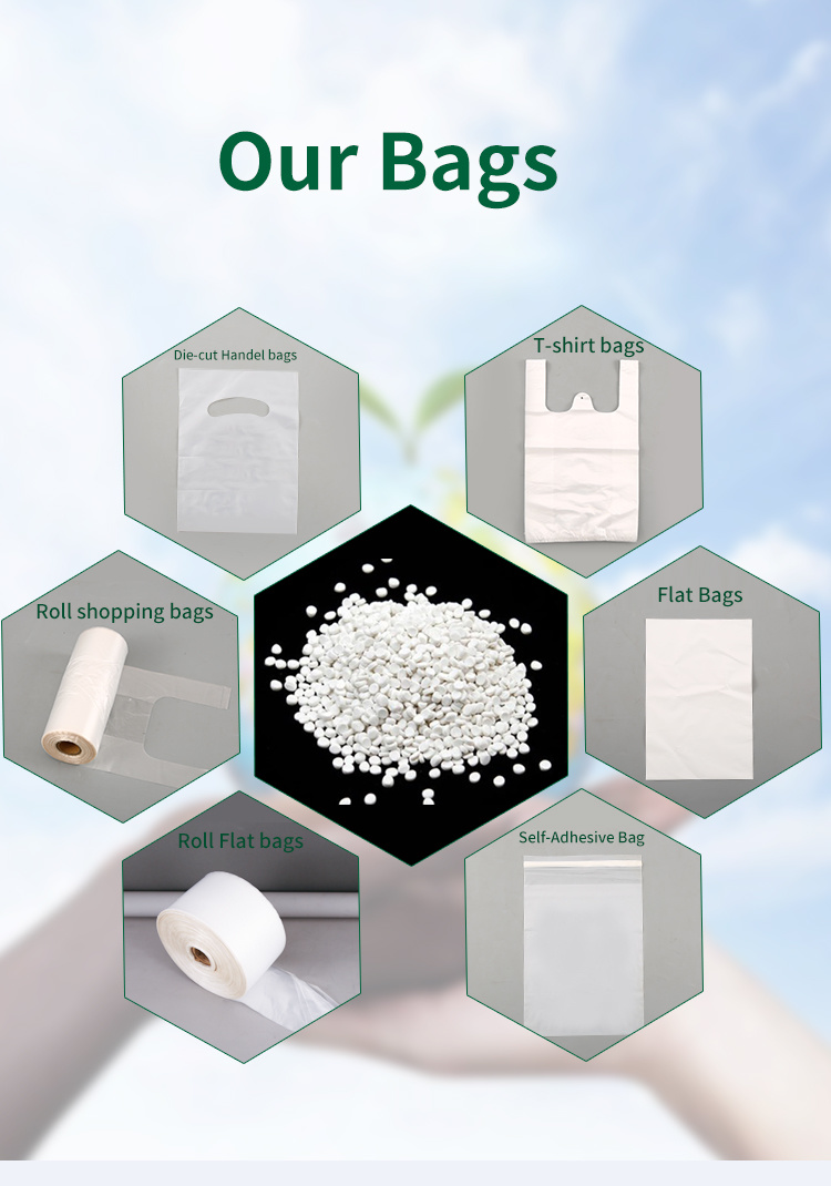 Biodegradable and Compostable Plastic Bag Bpi En13432 Certified