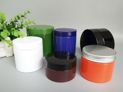 Pet Plastic Pckaging Container with Metal Plastic Cap (PPC-51)