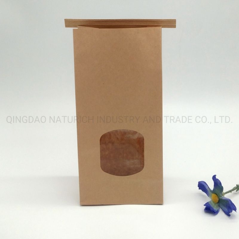 Eco-Friendly/Oganic/Recycled Kraft Pouch Paper Pouch for Cookies/PLA Laminated Kraft Pouch/Compositable PLA Kraft Bag