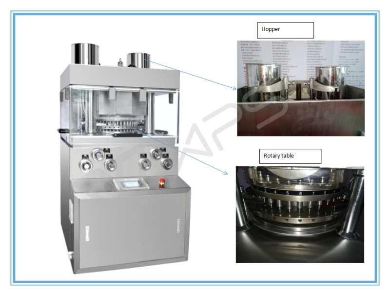 Zp-47 Rotary High Output Pill Press Pharmaceutical Tablet Making Machine