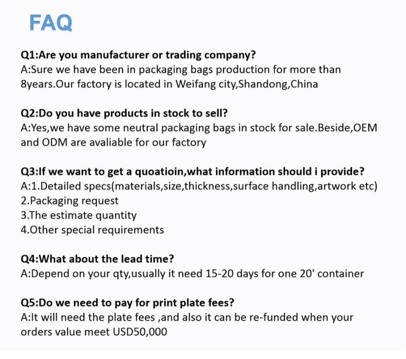 HDPE or LDPE Plastic Mailing Bags Environmental Mailing Bags