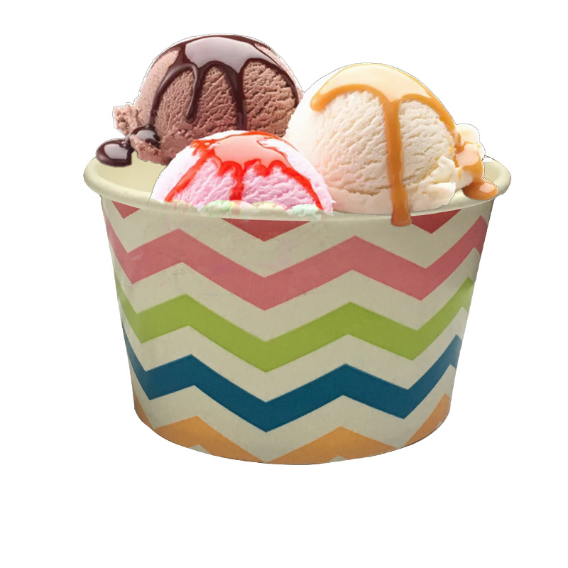 Frozen Yogurt Ice Cream Paper Cup Disposable Paper Bowl