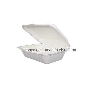 Biodegradable 100% Compostable Disposable Tableware Bagasse/Sugarcane 450ml Clamshell