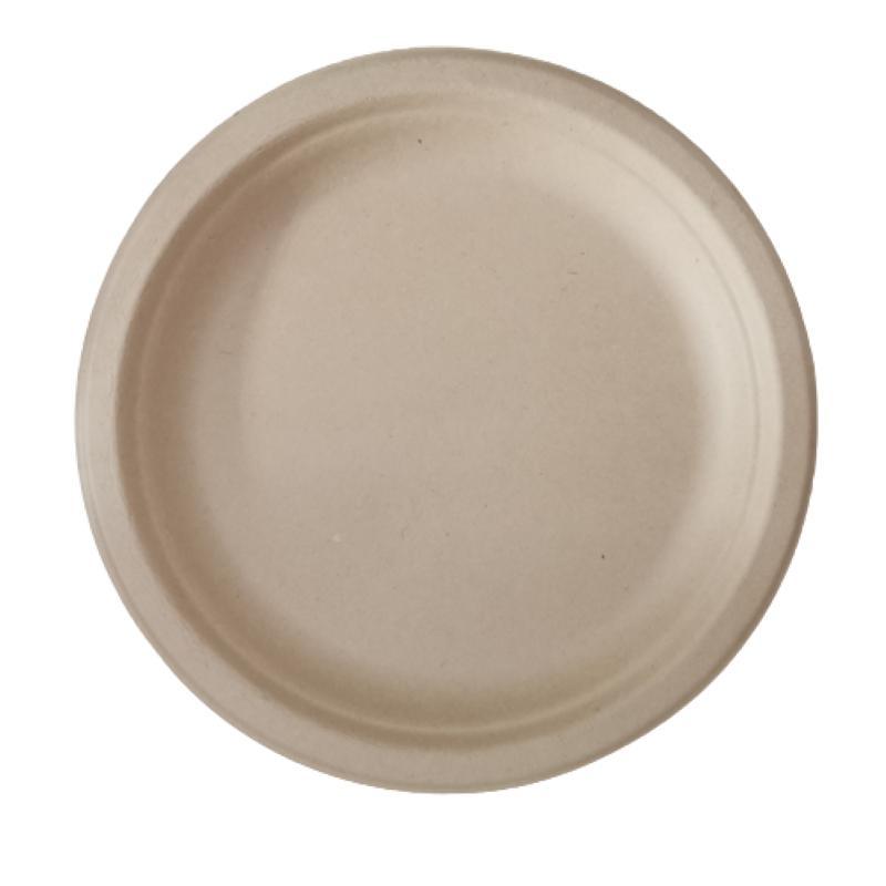 Biodegradable 7 Inch Sugarcane Bagasse Plates for Sale