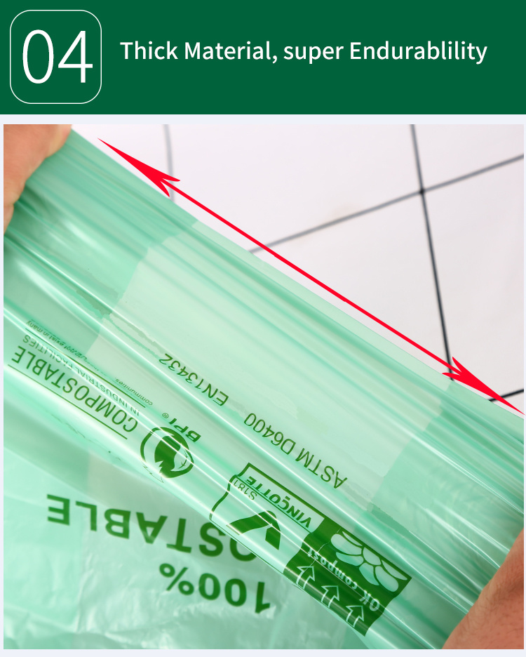 Biodegradable and Compostable Plastic Bag Bpi En13432 Certified