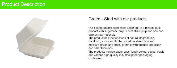 Biodegradable Disposable Tableware Made of Sugarcane Pulp Tableware