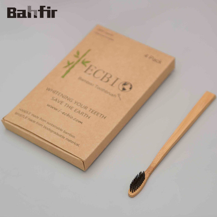 100% Biodegradable Bamboo Charcoal Toothbrush Environmental Protection Bamboo Bristles Adult Toothbrush