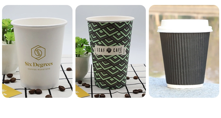Beverage Use Single Wall Paper Cup Customized Logo Printed Disposable Paper Cups with Lids
