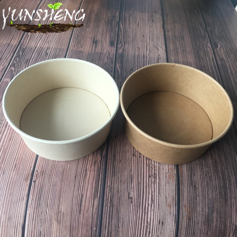 Biodegradable Customized Paper Soup Bowl/Salad Bowl for Party or Dinner