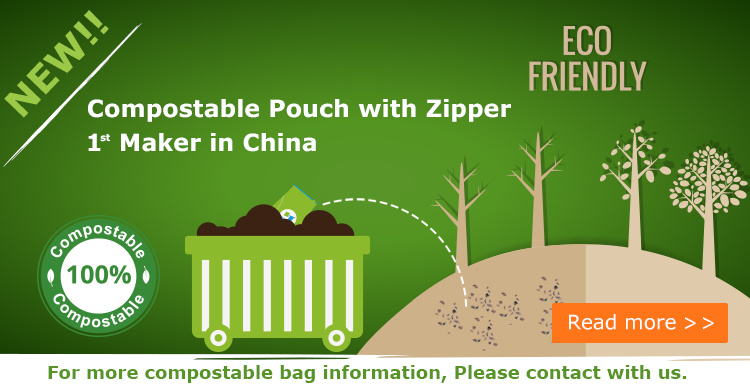 Wholesale Biodegradable Organic Empty Tea Bags Doypack Ziplock Paper Pouches