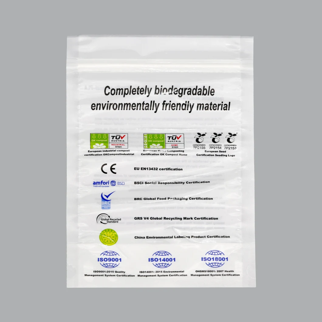 100% Biodegradable Food Bag for Snacks, Eco Friendly