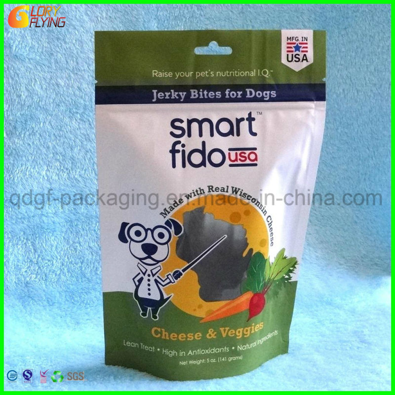 Stand up Plastic Bag with Zipper for Packing Dog Food