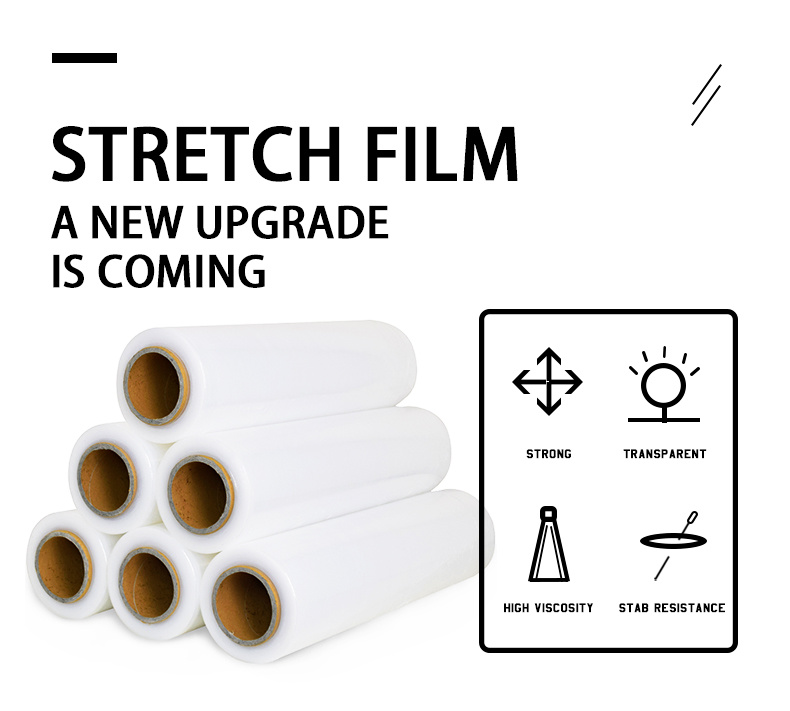 Plastic Clear Stretch Film Jumbo Roll