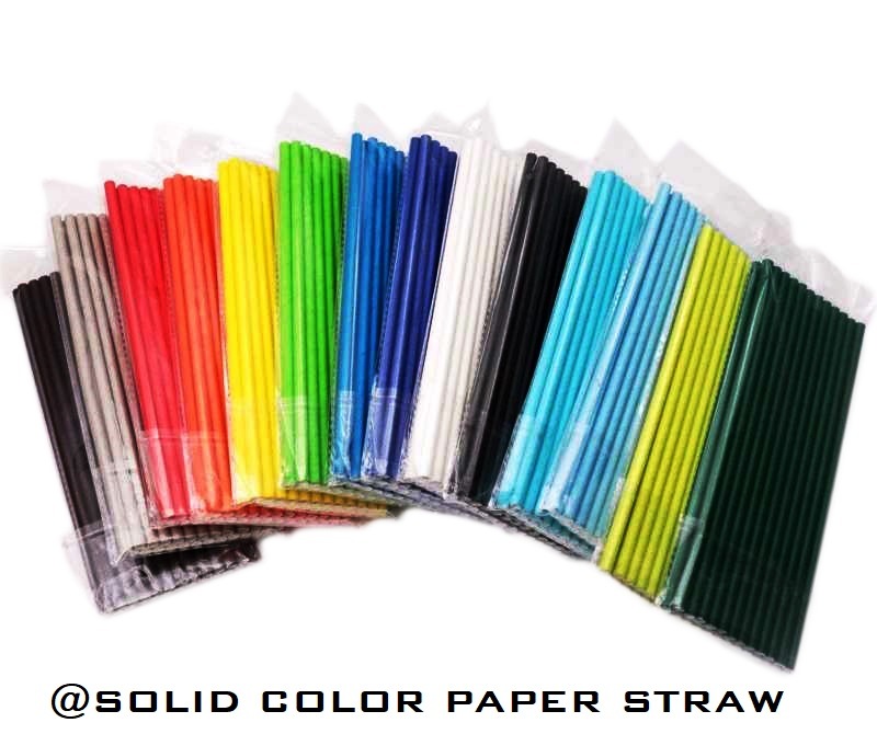 Colorful Biodegradable and Recycled Drinking Straws