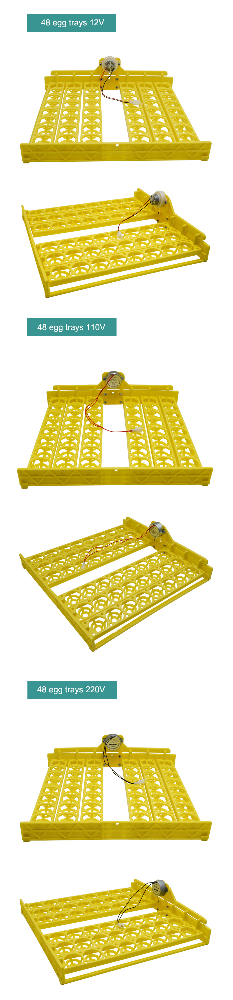 48 Egg Tray with Auto Turner Motor for Egg Incubator
