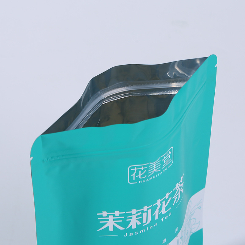 Factory Price Customized Printing Zipper Standup Pouch Smell Proof Aluminum Foil Plastic Jasmine Tea Bags