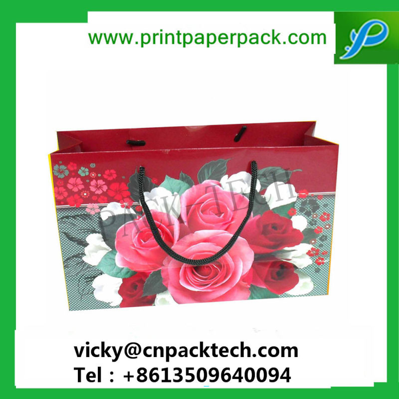 Custom Print Bags Bespoke High Quality Packaging Bags Retail Paper Packaging Gift Packaging Paper Bag Gift Handbag Cotton Handle Paper Bag