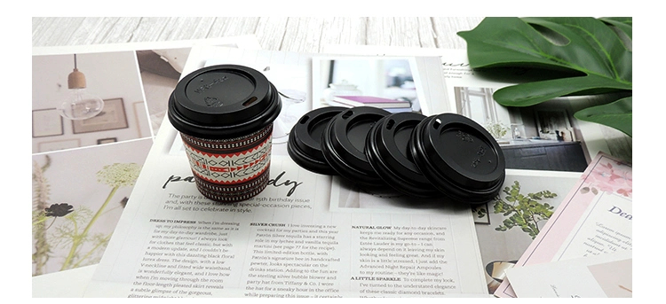 Disposable Yellow Paper Cup Cover Biodegradable Paper Cup Lid