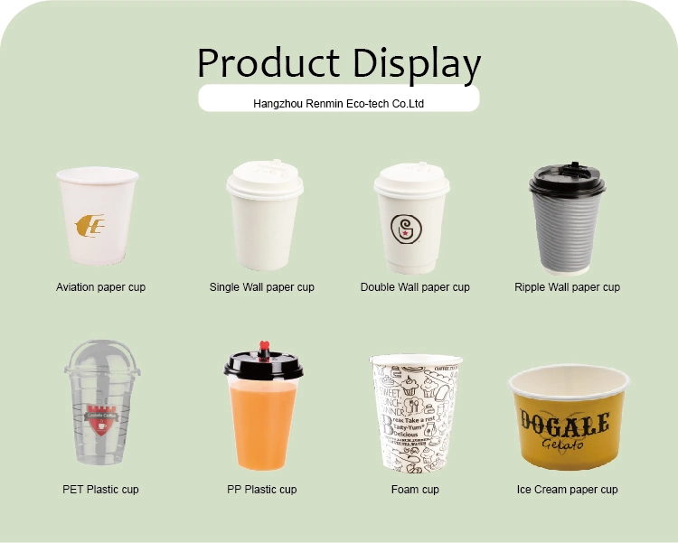 Wholesale 8oz 10oz Disposable Paper Cup Coffee Paper Cup