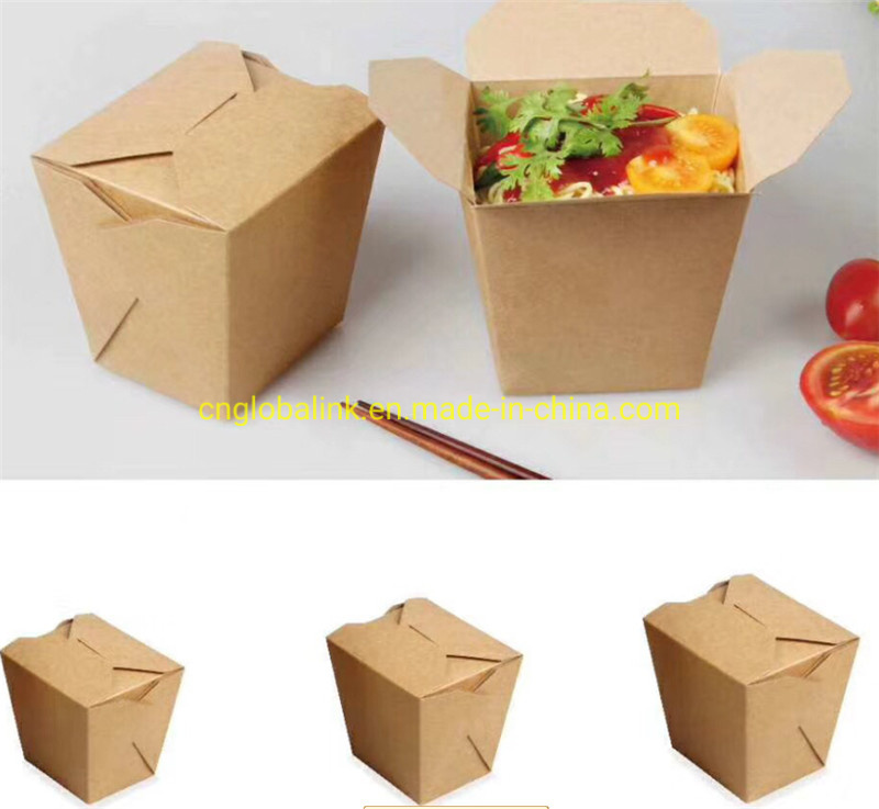 Kraft Paper Food Packaging Container Take Away Food Container 32oz