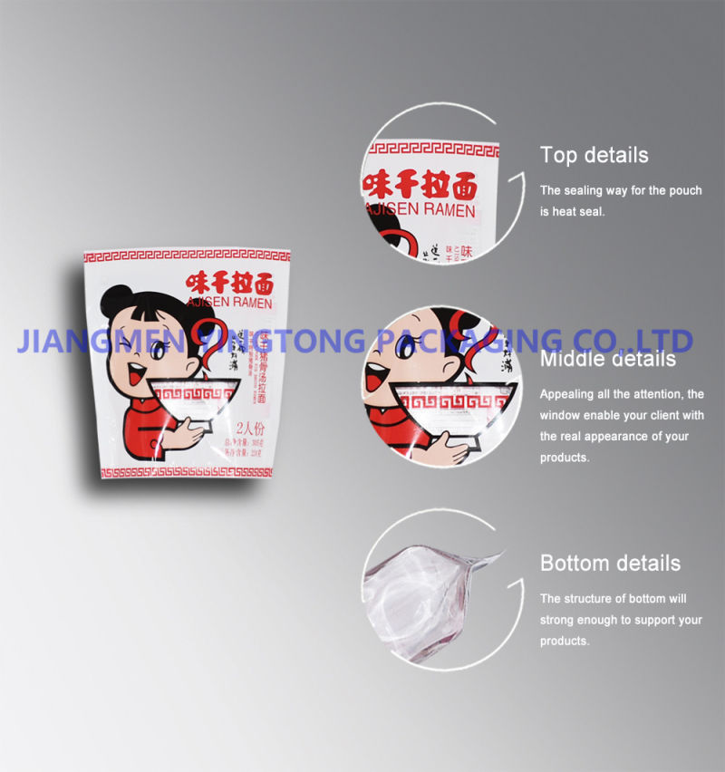 Plastic Food Packaging Pouches Doypack Bags for Noodles