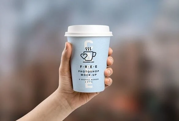 Disposable Coffee Paper Cup, Custom Logo Printed 9oz 10oz 7oz 12oz Single Wall Paper Cups