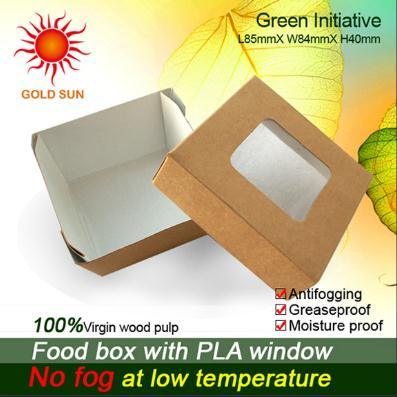 Fast Food Paper Box Packaging with Window (K85)