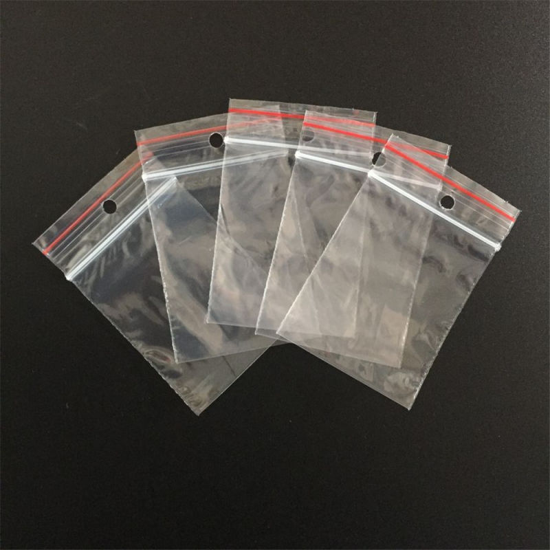 LDPE Clear Plastic Gripseal Bag with Custom Logo Printed