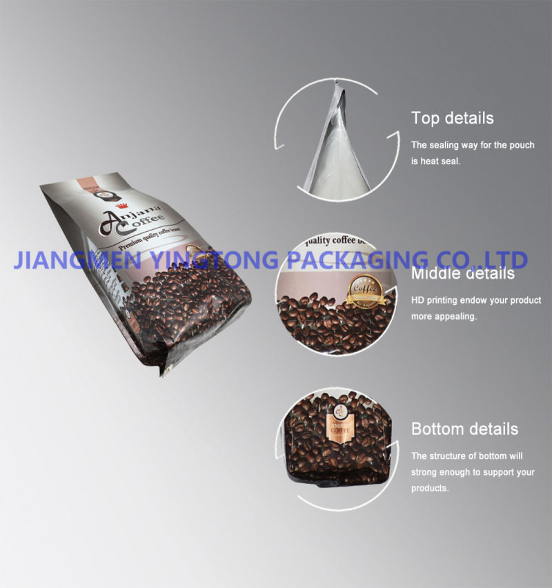 Plastic Food Packaging Bags Alumium Foil Pouches for Coffee