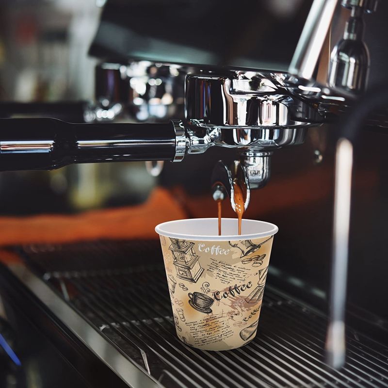 4oz Eco-Friendly Paper Coffee Mug Cup with Lid