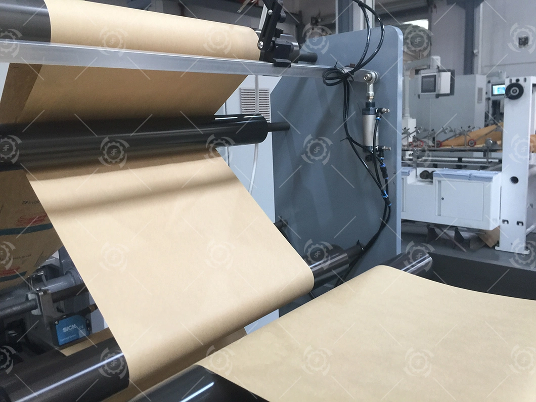 Square Bottom Kraft/Craft Paper Shopping Bag Making Machine for Food Paper Bag Bread Paper Bag