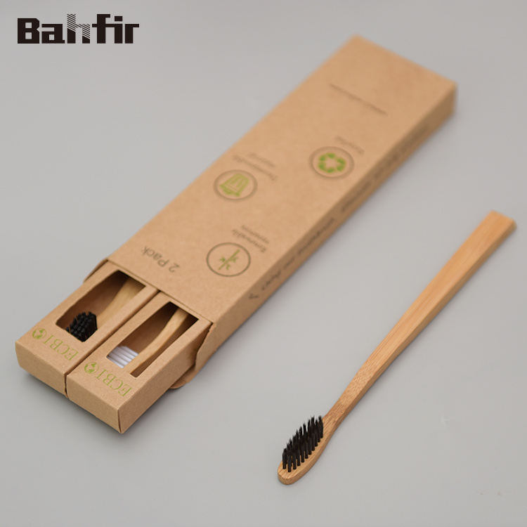100% Biodegradable Bamboo Charcoal Toothbrush Environmental Protection Bamboo Bristles Adult Toothbrush