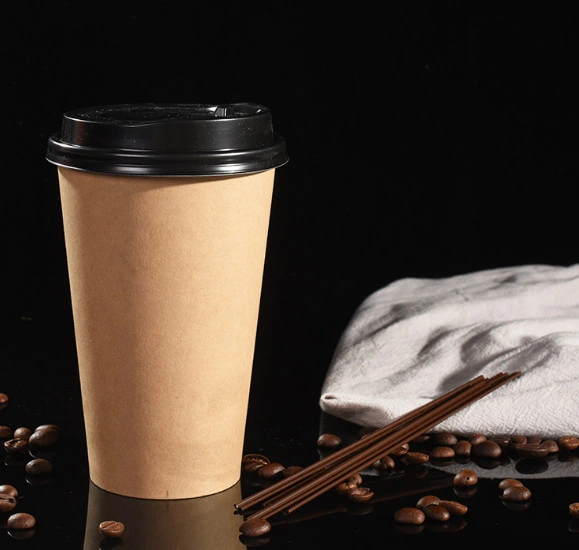 Kraft Hot Drinking Paper Coffee Cup Cheap 8oz 10oz 12oz Disposable Craft Paper Cup Customer Made